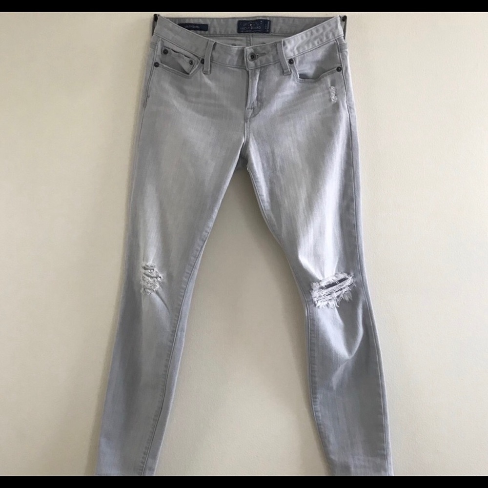 lucky brand light wash skinny jeans